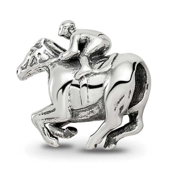 Sterling Silver Reflections Race Horse Bead