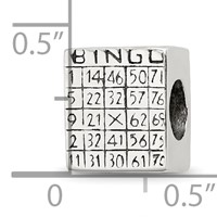 Sterling Silver Reflections Bingo Card Bead view 4