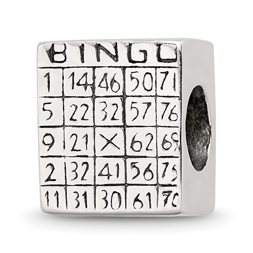Sterling Silver Reflections Bingo Card Bead