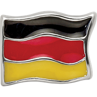 Sterling Silver Reflections Enameled Germany Flag Bead view 4