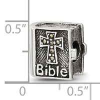 Sterling Silver Reflections Marcasite Cross Bible Bead view 4