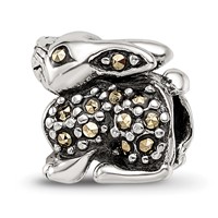 Sterling Silver Reflections Marcasite Rabbit Bead view 5