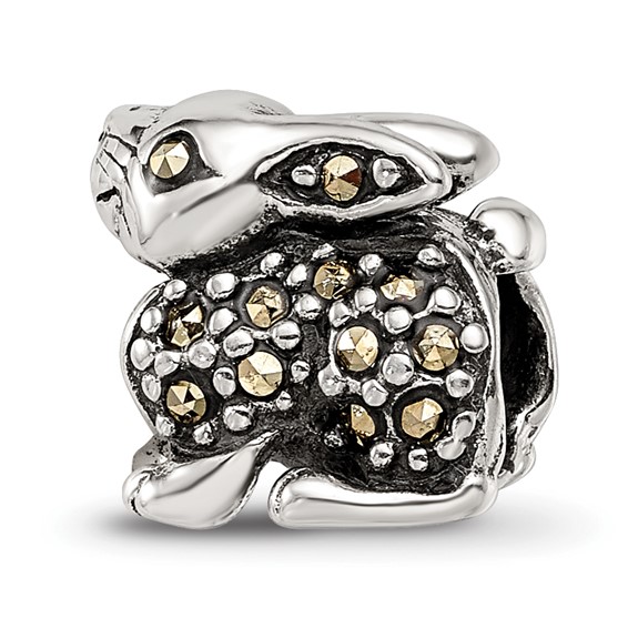 Sterling Silver Reflections Marcasite Rabbit Bead