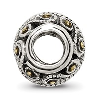 Sterling Silver Reflections Marcasite Bali Bead view 2