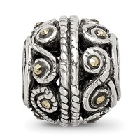 Sterling Silver Reflections Marcasite Bali Bead view 3