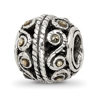 Sterling Silver Reflections Marcasite Bali Bead view 1