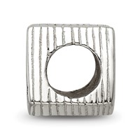 Sterling Silver Reflections Enameled Blackjack Bead view 2