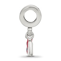 Sterling Silver Reflections Enameled Usa Dangle Bead view 2