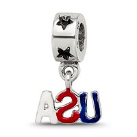 Sterling Silver Reflections Enameled Usa Dangle Bead view 5