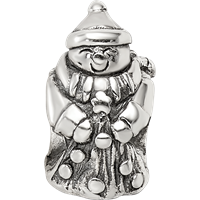 Sterling Silver Reflections Snowman Bead view 4