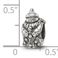 Sterling Silver Reflections Snowman Bead view 5