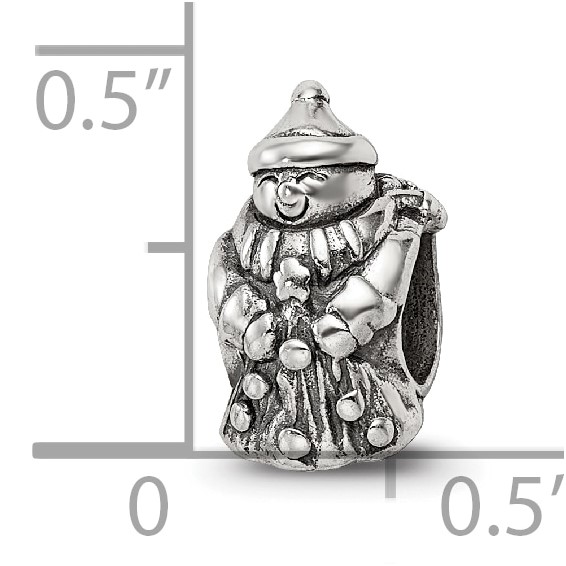 Sterling Silver Reflections Snowman Bead