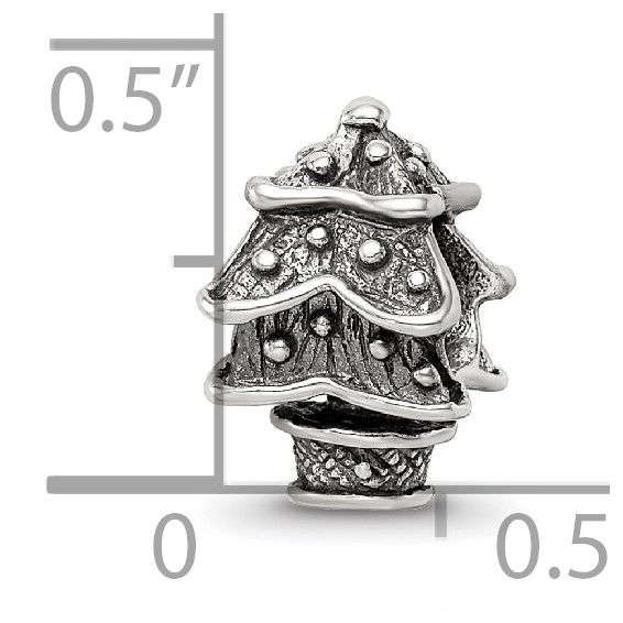 Sterling Silver Reflections Christmas Tree Bead