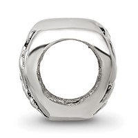 Sterling Silver Reflections Scroll Heart Bead view 2