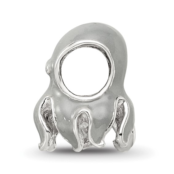 Sterling Silver Reflections Enameled Octopus Bead