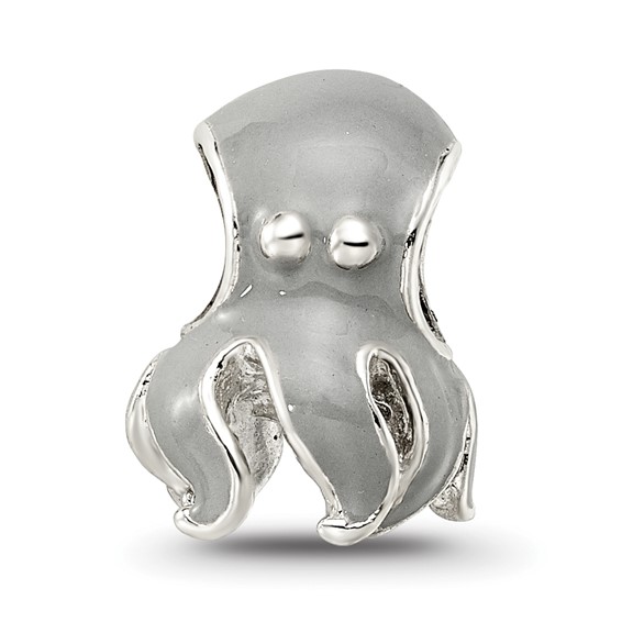 Sterling Silver Reflections Enameled Octopus Bead
