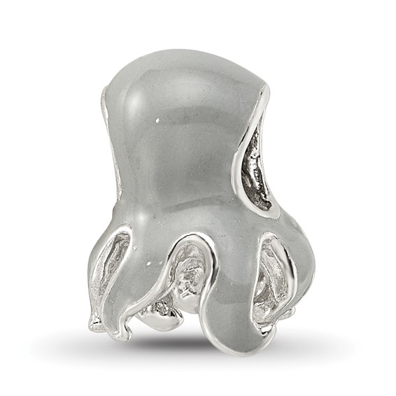 Sterling Silver Reflections Enameled Octopus Bead