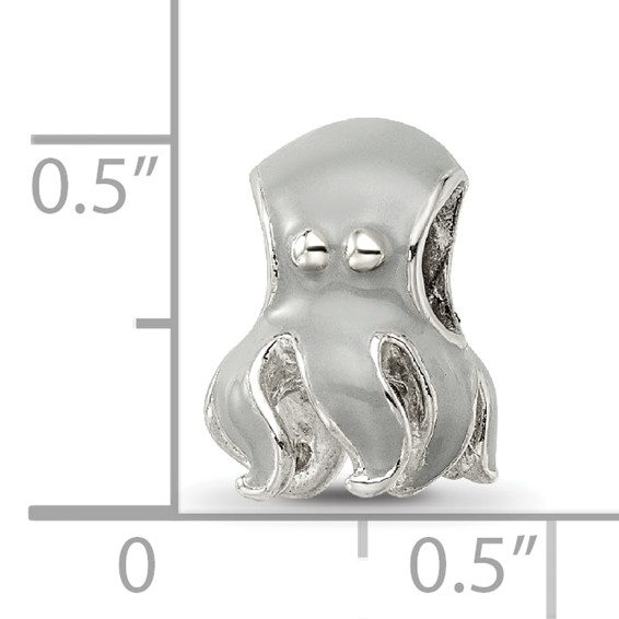 Sterling Silver Reflections Enameled Octopus Bead