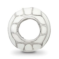 Sterling Silver Reflections Enameled Volleyball Bead view 2