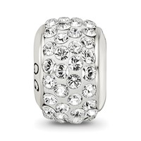 Sterling Silver Reflections White Full Preciosa Crystal Bead view 4