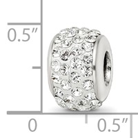 Sterling Silver Reflections White Full Preciosa Crystal Bead view 3