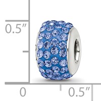 Sterling Silver Reflections Blue Full Preciosa Crystal Bead view 3