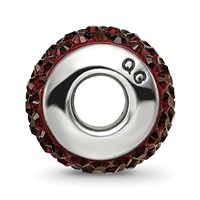 Sterling Silver Reflections Brown Full Preciosa Crystal Bead view 2