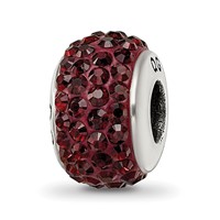 Sterling Silver Reflections Brown Full Preciosa Crystal Bead view 1