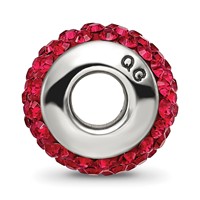 Sterling Silver Reflections Red Full Preciosa Crystal Bead view 2