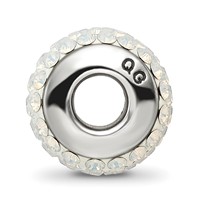 Sterling Silver Reflections Cream Full Preciosa Crystal Bead view 2