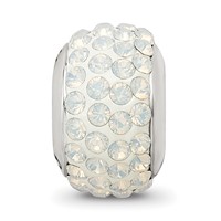 Sterling Silver Reflections Cream Full Preciosa Crystal Bead view 4