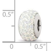 Sterling Silver Reflections Cream Full Preciosa Crystal Bead view 3