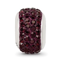 Sterling Silver Reflections Crimson Full Preciosa Crystal Bead view 4