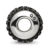 Sterling Silver Reflections Black Full Preciosa Crystal Bead view 2