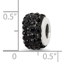 Sterling Silver Reflections Black Full Preciosa Crystal Bead view 3