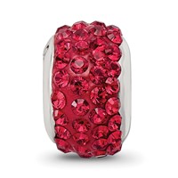 Sterling Silver Reflections Scarlet Full Preciosa Crystal Bead view 4