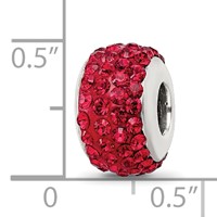 Sterling Silver Reflections Scarlet Full Preciosa Crystal Bead view 3