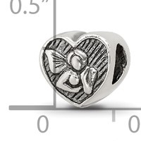 Sterling Silver Reflections Angel Heart Bead view 4
