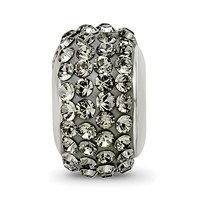 Sterling Silver Reflections Silver Grey Full Preciosa Crystal Bead view 4