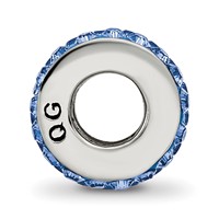 Sterling Silver Reflections Blue Double Row Preciosa Crystal Bead view 2