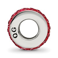 Sterling Silver Reflections Red Double Row Preciosa Crystal Bead view 2