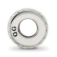 Sterling Silver Reflections Cream Double Row Preciosa Crystal Bead view 2
