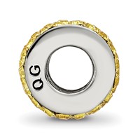 Sterling Silver Reflections Yellow Double Row Preciosa Crystal Bead view 2