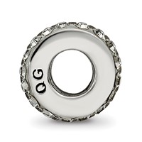 Sterling Silver Reflections Silver Grey Double Row Preciosa Crystal Bead view 2