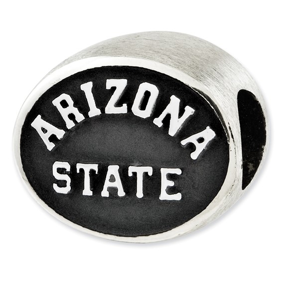 Sterling Silver Antiqued Arizona State University Collegiate Bead