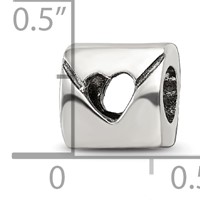 Sterling Silver Reflections Love Note Bead view 5