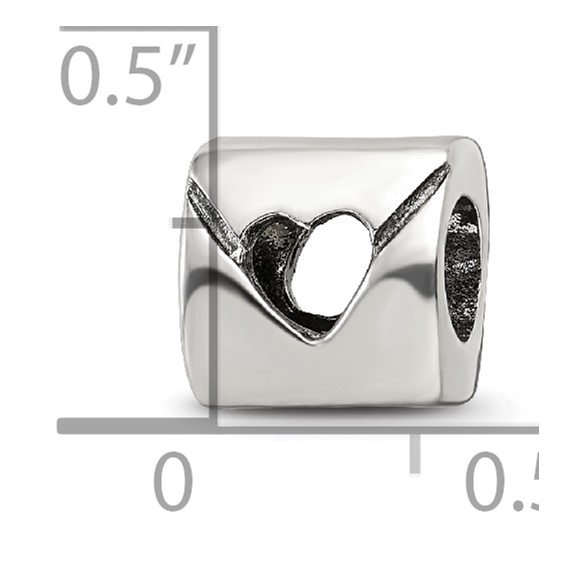 Sterling Silver Reflections Love Note Bead