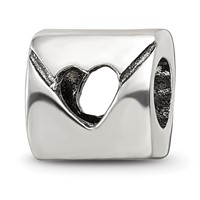 Sterling Silver Reflections Love Note Bead view 1