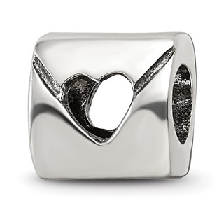 Sterling Silver Reflections Love Note Bead