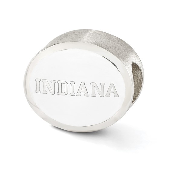 Sterling Silver Enameled Indiana University Collegiate Bead